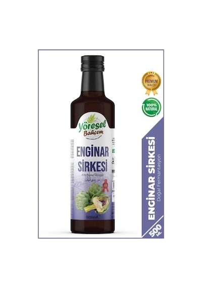 Yöresel Bahçem Enginar Sirkesi Doğal Fermantasyon 500 Ml
