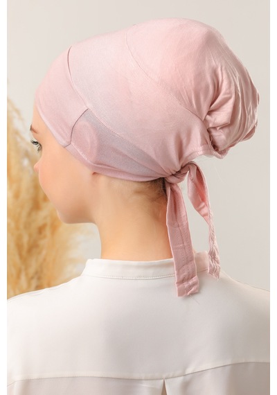 Melodi Scarf Tesettür Silikonlu Kaymaz Bone - Likralı Bağlamalı Bone - Sıkmayan Rahat Nefes Alan Kumaş Pudra Melodi Scarf Tesettür Silikonlu Kaymaz Bone - Likralı Bağlamalı Bone - Sıkmayan Rahat Nefes Alan Kumaş Pudra