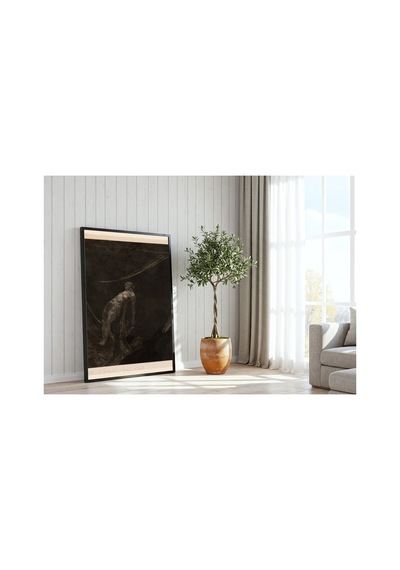 Klasik Sanat Klinger Hiçliğe Dönüş Çerçevesiz Poster 21x30 Cm A4 Tablo Yağlı Boya Sanat Baskı