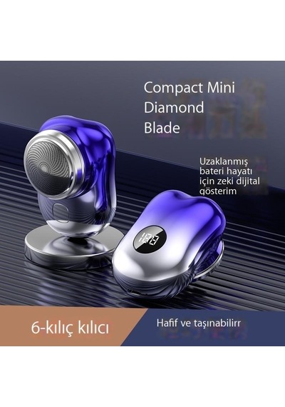 Mini Elektrikli Tıraş Makinesi Yüzen Kafa Seyahat Tıraş Makinesi