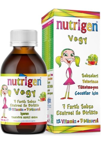 Nutrigen Vegy Şurup 200 Ml - 7 Farklı Sebze Eki