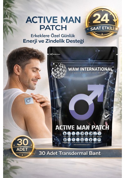 Active Man Erkeklere Özel Vitamin & Bitkisel Destek Transdermal Bant 30 Adet