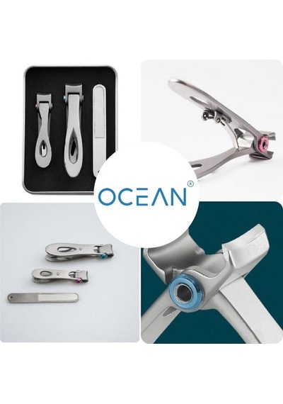 Ocean Solingen Metal Kutuda Lüx 3'lü Tırnak Makası Seti Asu-222