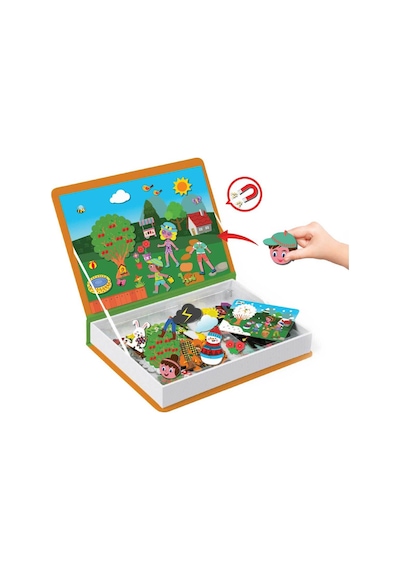 Mevsimler Eğitici Puzzle Manyetik Oyuncaklar Oyuncaklar Magnet Hikaye Oluştur. Zeka