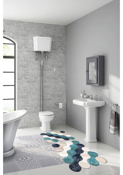 Alanur Florya Lazer Kesim 2 Li Banyo Takimi St210117gr Turkuaz