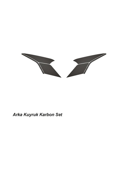 Cfmoto 250sr Arka Kuyruk Karbon Stıcker Set