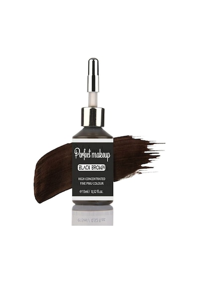 Kalıcı Makyaj Boyası - Black Brown Siyah Kahverengi 15ml Diğer