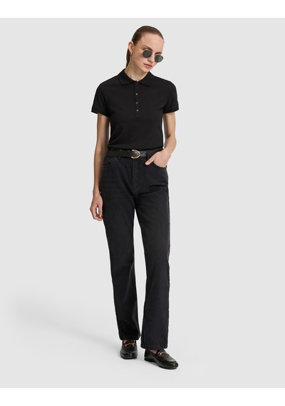 Pierre Cardin Kadın Siyah Tişört Basic 50325456-vr046