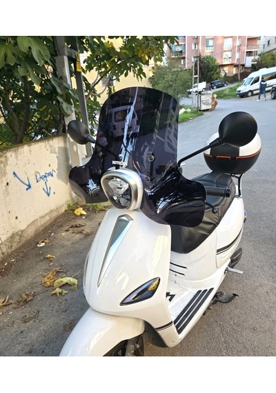 Motocam Rks Neon 125 Ön Cam 2023-2026 Model 45cm Siyah Renkli 4mm Elcikli Aparatsız