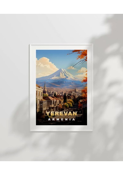 Çerçevesiz Poster Yerevan Ve Ararat Dağı Manzarası