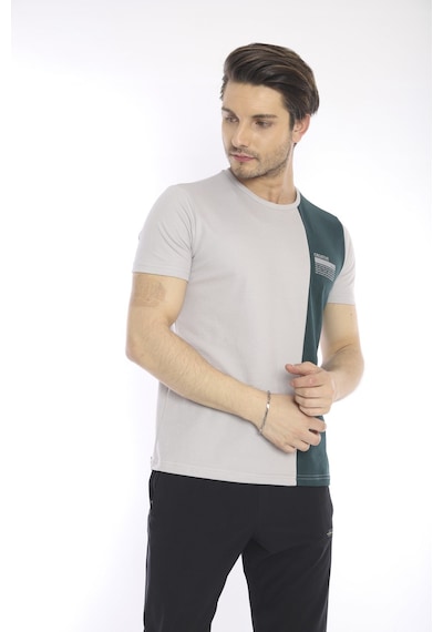 Escetic Erkek Spor, Abd Pike Interlok 1. Kalite Kumaş Gri Slimfit Bisikle