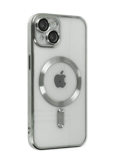 Apple iPhone Uyumlu, 14 Kılıf Kross Magneticsafe Kapak - Gümüş
