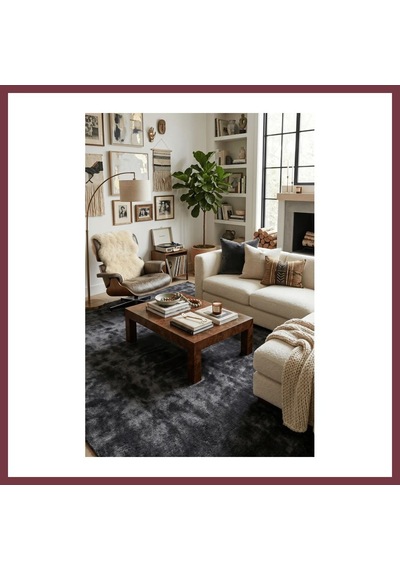 Storeşahin Youdayhomecollection Poly Peluş Halı Model Oturma Odası Halısı Ebat: 80x80 Shn0720 Çok Renkli
