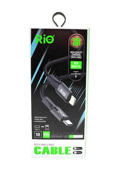 Rio Tech 3a Quick Charging Usb Type-c To Lightning Data Kablosu