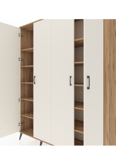 Hyperion Gardrop 10 Raflı 4 Kapaklı 176x44x221 Çam-aytaşı/çam Aytaşı/çam Hyperion Gardrop 10 Raflı 4 Kapaklı 176x44x221 Çam-aytaşı/çam Aytaşı/çam
