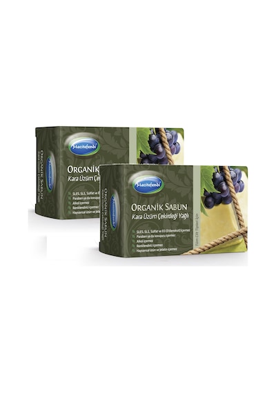 Mecitefendi Organik Kara Üzüm Çekirdeği Yağlı Sabun 2 x 125 G