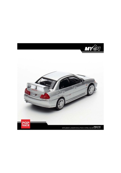 /64 Mitsubishi Lancer Evolution Iv Steel Silver Metallic