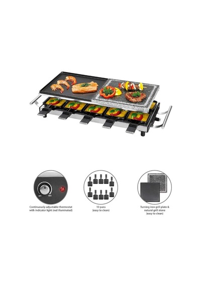 Proficook PC-RG 1144 10'lu Raclette Sıcak Taş