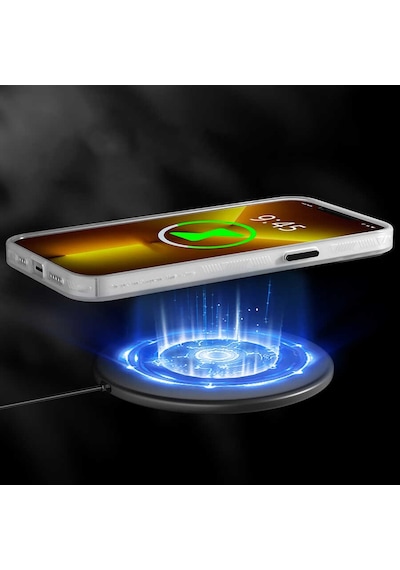 Apple Uyumlu iPhone 15 Pro Max Kılıf Magsafe Şarj Özellikli Youngkit Technology Serisi Kapak Siyah