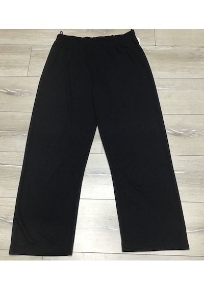 Kışlık Fitilli Kaşkorse Beli Lastikli Büyük Beden Pantolon Lacivert