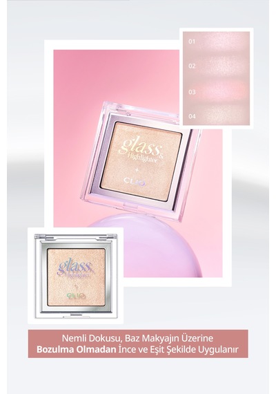 Clio Glass & Highlighter 02 Smooth Dough Luxury Koshort