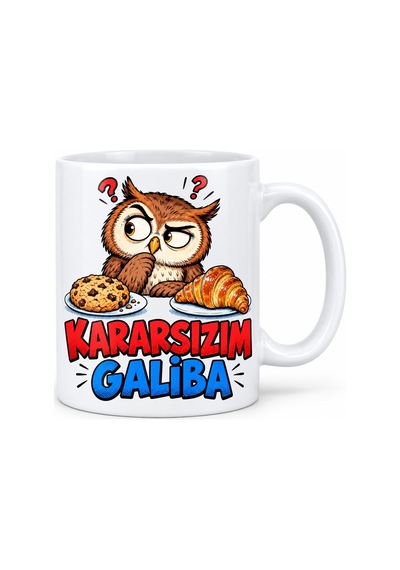Karar Vermedim Tasarımlı Porselen Kupa - Model 720 Diğer