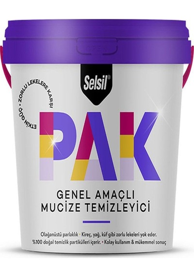Selsil 500 Gr Pak Genel Amaçlı Mucize Temizleyici