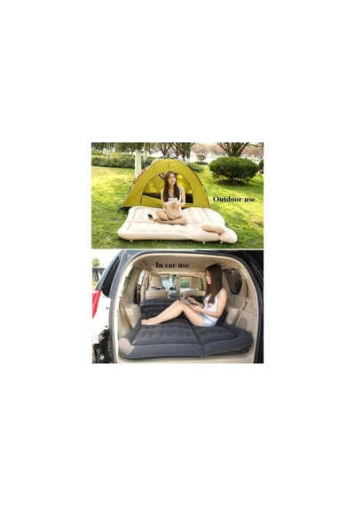 Mobgift Oversize Suv Araç İçi Şişme Yatak Akıllı Durak Ergonomik Destek Ve Hızlı Kurulum Özellikleriyle Açık Bej