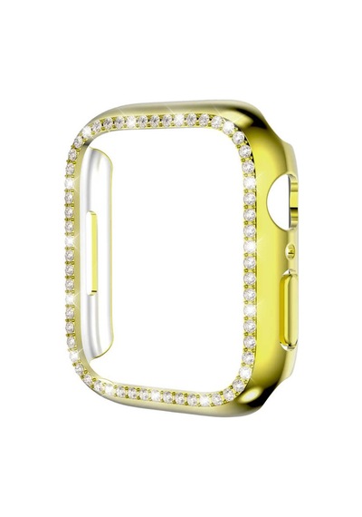 Apple Uyumlu  Watch 42 MM Kenar Taşlı Ekran Koruyuculu Kasa Koruyucu