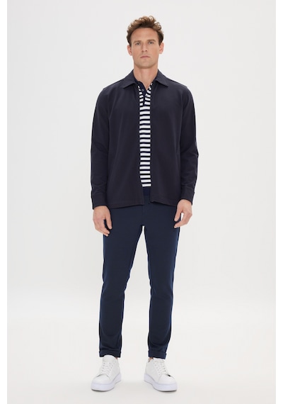 AC&Co / Altınyıldız Classics Erkek Lac Standart Fit Normal Kesim Gömlek Yaka Pamuklu Esnek Mont Lac Lacivert AC&Co / Altınyıldız Classics Erkek Lac Standart Fit Normal Kesim Gömlek Yaka Pamuklu Esnek Mont Lac Lacivert