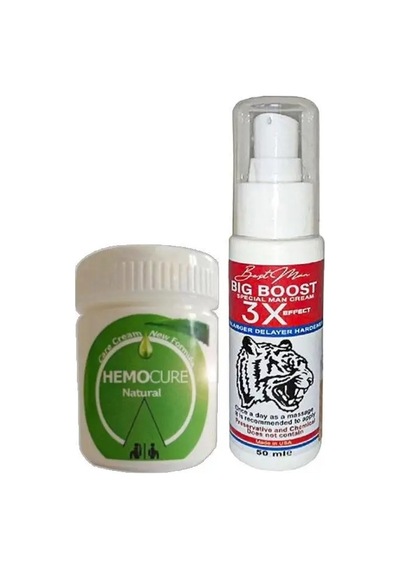 Hemocure Natural Bakım Kremi + Big Boost Erkeklere Özel Ürün 50 Ml