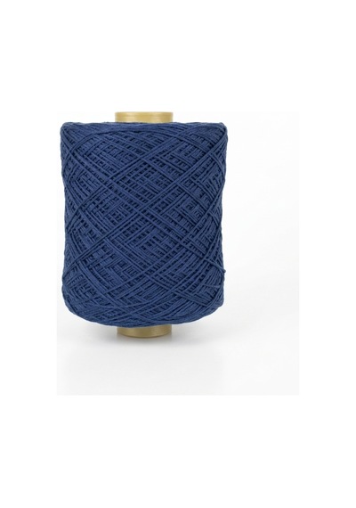Premium İnce Cotton Zincir Makrome İpi Lacivert 1 Kg - 2 Mm Çanta Runner İpi