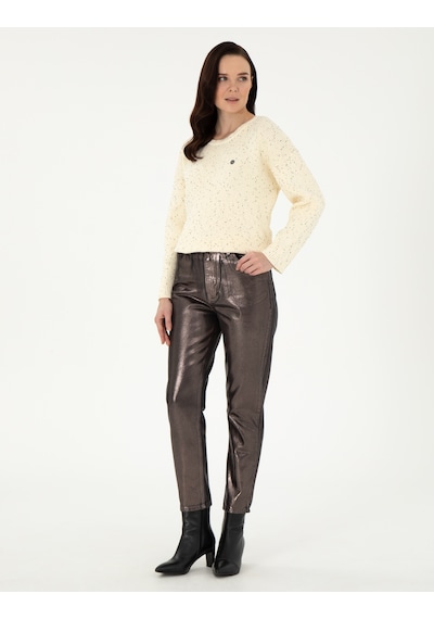 Pierre Cardin Kadın Ekru Kazak /triko 50290560-vr019 Ekru