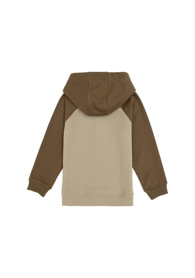 U.S. Polo Assn. - Erkek Çocuk Açık Haki Kapüşonlu Sweatshirt 50293495-VR183