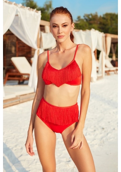 Pierre Cardin Püskül Detaylı Ince Askılı Bikini Takımı 201200