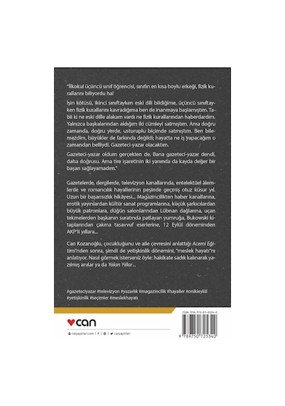 Yalan Yıllar - Can Kozanoğlu - Can Yayınları