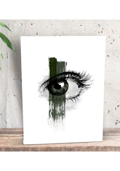 Bk Gift Eye See You Tasarımlı Dekoratif Mini Kanvas Tablo 15X20Cm (551115568)
