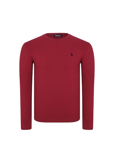 İkili Set T8588 Dewberry Yuvarlak Yaka Erkek Sweatshırt-bordo-lacivert Bordo-lacivert