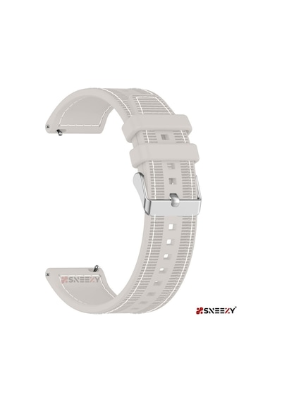 Samsung Gear S3 Frontier R760 - S3 Classic R770 22mm Uyumlu Dikiş Desenli Dokuma Silikon Kordon