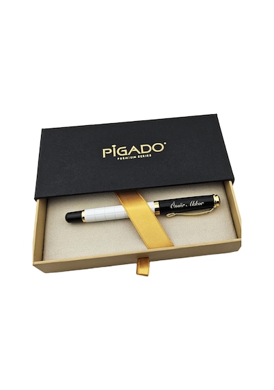 Pigado İsme Özel Kutulu Gold Detaylı Roller İmza Kalemi