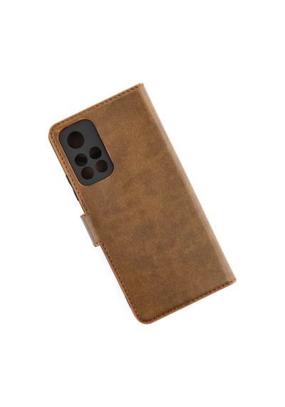 Newface - 420 - Xiaomi Redmi Note 11t Kılıf Trend S Plus Kapaklı Kılıf - Csmo-tex - - Taba