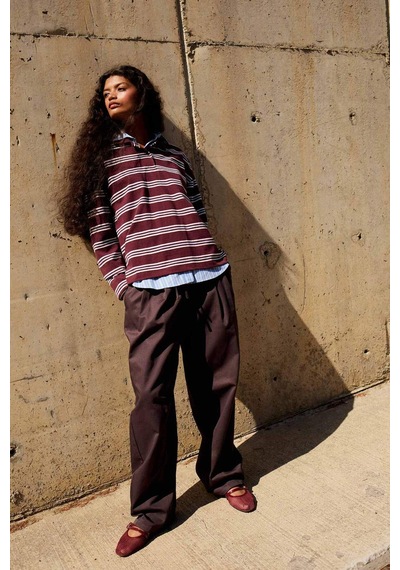 Defacto Coool Baggy Fit Normal Bel Gabardin Pantolon F7809ax25aubn596 Kahve