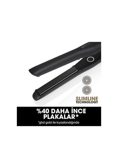 Mini İnce Plakalı Saç Düzleştirici, Siyah