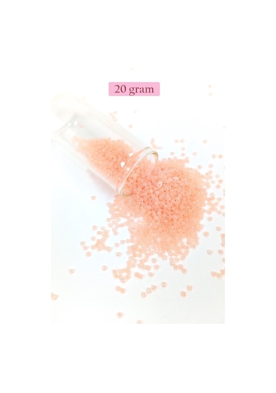 Dökme Cam Kum Boncuk 11/0 2 Mm - 20 Gram - Pudra - Bnc025 Diğer