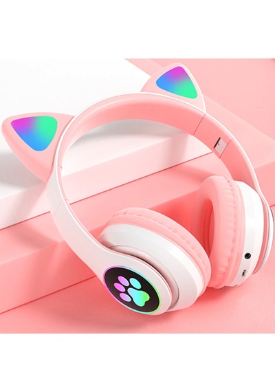 Coverzone Cat Headset Multi Purpose STN-28 RGB Bluetooth Kulak Üstü Kulaklık