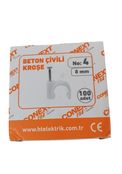 Conext Beton Çivili Kroşe No:4-8 Mm-100'lü Paket