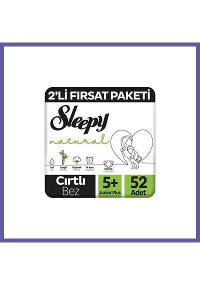 Sleepy Bebek Bezi 2 Li Fırsat Junior Plus 5+ 52 Nıda Standart