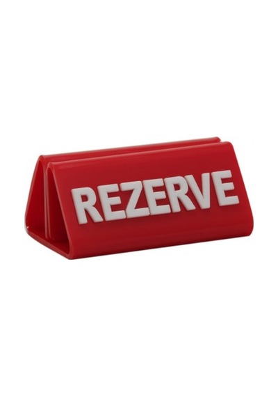 Rezerve Adisyonlu Kırmızı - Beyaz