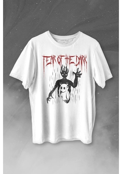Fear Of The Dark Karanlık Dark Gothic Urban Street Wear Baskılı Tişört Unisex T-shirt 001