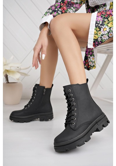 Nesilshoes Nesil Shoes Neyna 1328 Siyah Zümrüt Bağcıklı Kadın Bot Siyah - Zümrüt Yeşili Nesilshoes Nesil Shoes Neyna 1328 Siyah Zümrüt Bağcıklı Kadın Bot Siyah - Zümrüt Yeşili